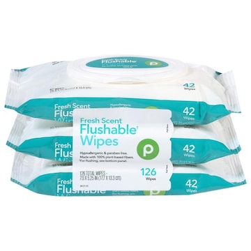 Publix Flushable Fresh Scent Wipes