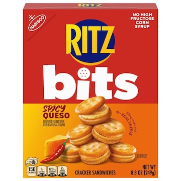 Ritz Bits Spicy Queso Cracker Sandwiches