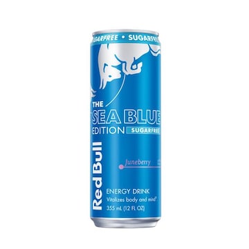 Red Bull Sea Blue Edition Sugar Free Energy Drink, Juneberry, 12 fl. oz. can, with 114mg Caffeine, Taurine & B Vitamins