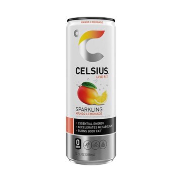 Celsius Sparkling Mango Lemonade, Functional Energy Drink