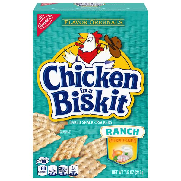 Chicken in a Biskit Baked Snack Crackers, Ranch | Publix Super Markets
