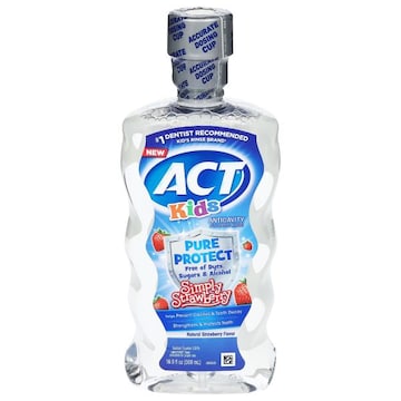 Act Fluoride Rinse, Anticavity, Pure Protect, Kids, Simply Strawberry