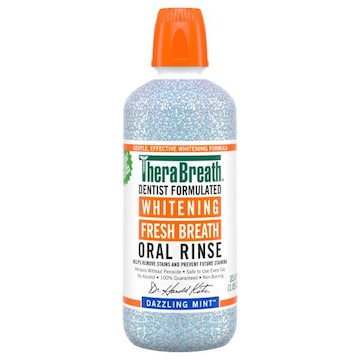 TheraBreath Whitening Fresh Breath Dazzling Mint Oral Rinse