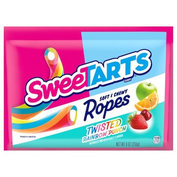 Sweetarts Soft & Chewy Ropes Twisted Rainbow Punch Candy