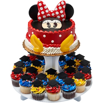 Minnie Grad Cake Cupcake Combo