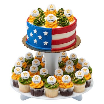 United States Army Cake Cupcake Combo