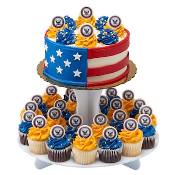 United States Navy Cake Cupcake Combo