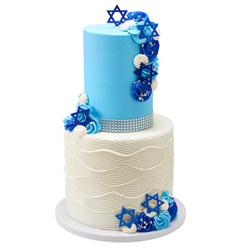 Bat Mitzvah Blessings Stacked Celebration Cake