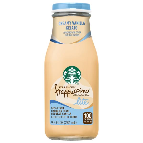 Starbucks Frappuccino Coffee Drink, Creamy Vanilla Gelato, Lite