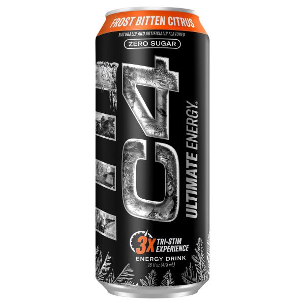 C4 Ultimate Energy Energy Drink, Frost Bitten Citrus, Zero Sugar