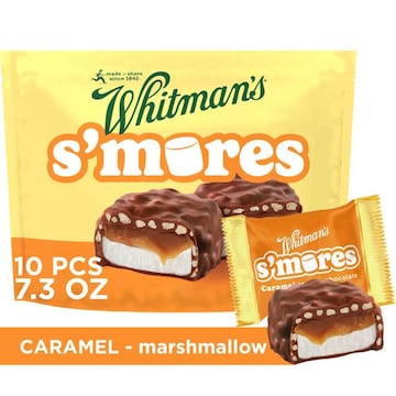 Whitman's WHITMAN'S S'Mores Caramel Milk Chocolate Candy, Bag 7.3. oz (10 pieces)