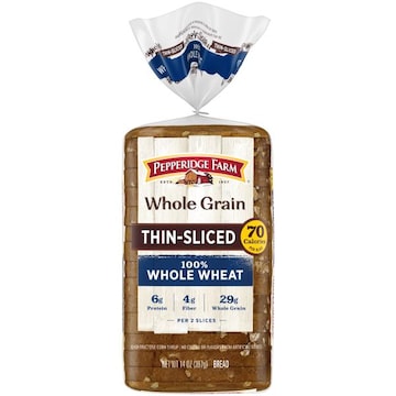 Pepperidge Farm® Whole Grain Thin-Sliced 100% Whole Wheat Bread