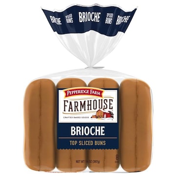 Pepperidge Farm® Farmhouse Buns, Top Sliced, Brioche