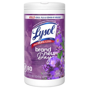 LYSOL® Brand New Day Lavender & Cotton Blossom Disinfecting Wipes