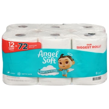 Angel Soft Super Mega 2-Ply Unscented Bathroom Tissue