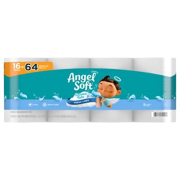 Angel Soft Mega Roll 2-Ply Scented Tube Fresh Linen Bathroom Tissue