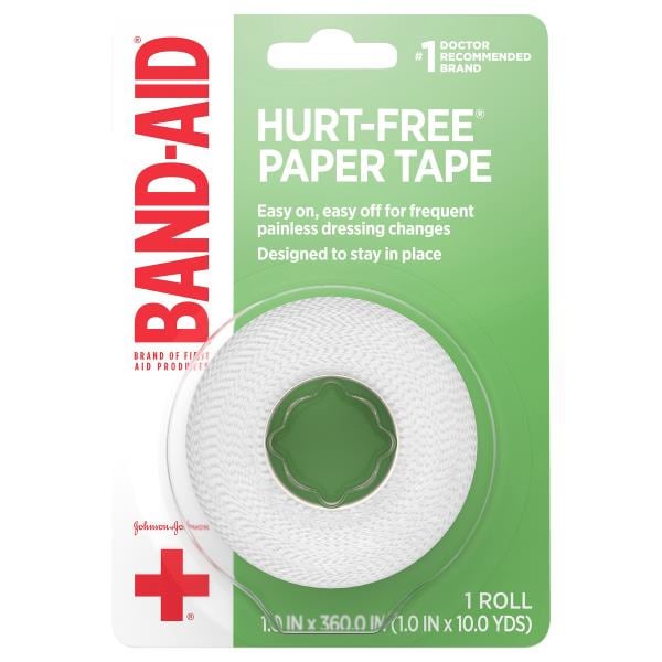 BandAid Paper Tape, Small, 1 in Publix Super Markets