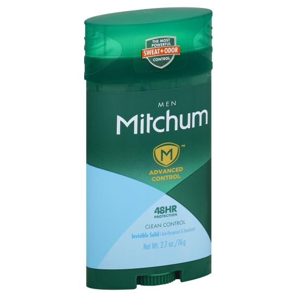 Mitchum Anti-Perspirant & Deodorant, Men, Invisible Solid, Clean ...