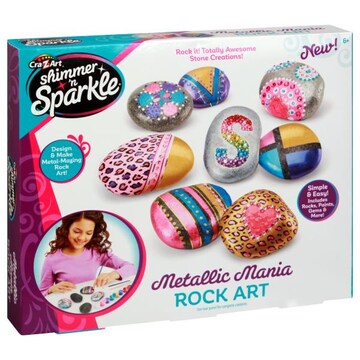 Cra-Z-Art Shimmer'n Sparkle. Rock Art, Metallic Mania, 6+