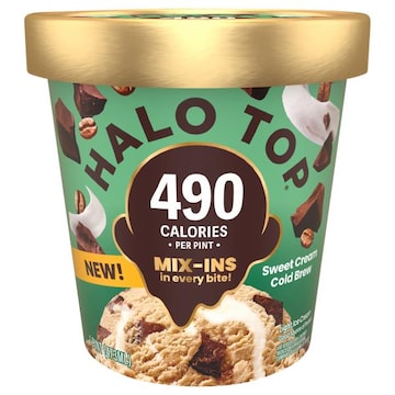 Halo Top Ice Cream, Light, Sweet Cream Cold Brew