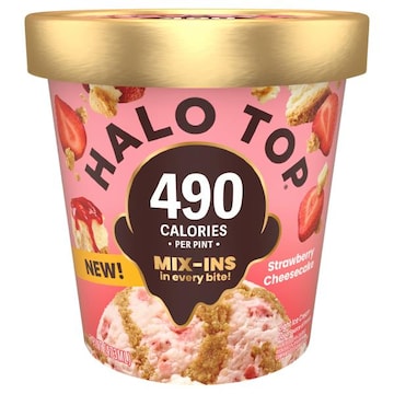 Halo Top Ice Cream, Light, Strawberry Cheesecake