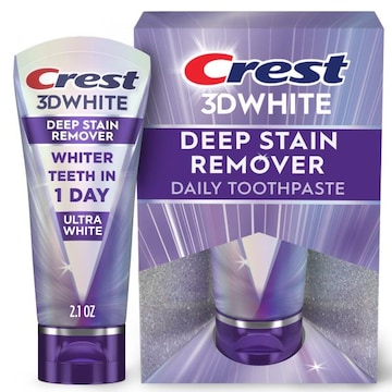 Crest 3D White Brilliance Deep Stain Remover Ultra White Toothpaste - 2.1oz - Daily Use - Next-Level Whitening - 1-Day Turnaround