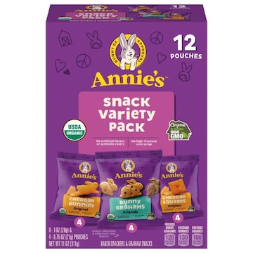 Annie's Baked Crackers & Graham Snacks Snack Variety Pack