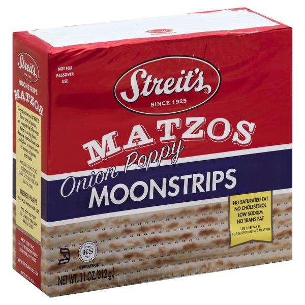 Streit's Matzos, Moonstrips, Onion Poppy Publix Super Markets