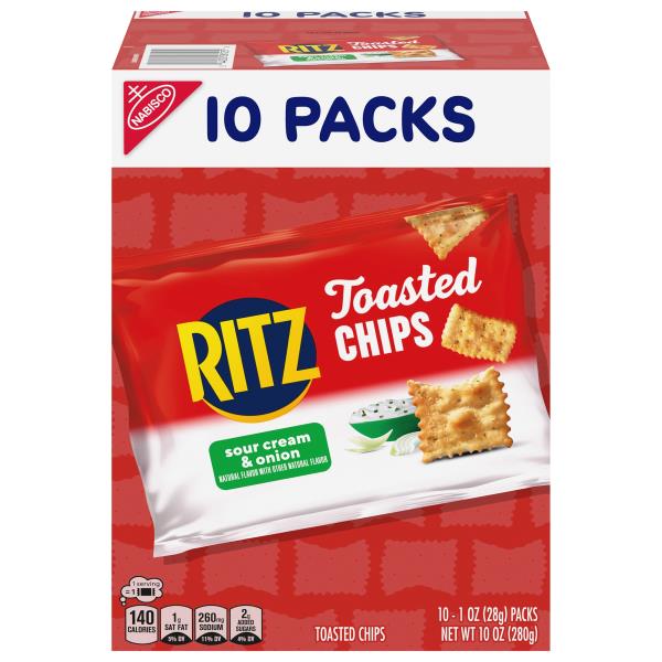 Ritz Toasted Chips, Sour Cream & Onion | Publix Super Markets