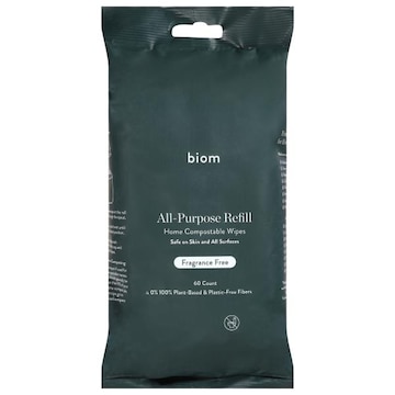 Biom All-Purpose Home Compostable Fragrance Free Wipes