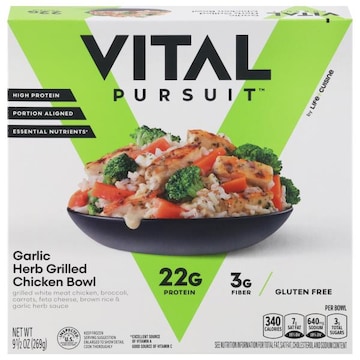 Vital Pursuit Garlic Herb Grilled Chicken Bowl