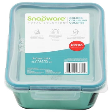 Snapware Total Solution 8 Cup Colors Glass Food Storage Container