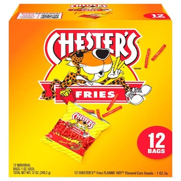 Chester's Corn Snacks, Flamin' Hot Flavored, Fries