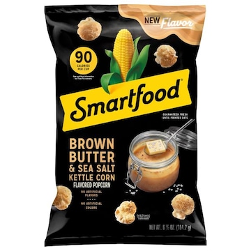 Smart Food Popcorn, Brown Butter & Sea Salt, Kettle Corn