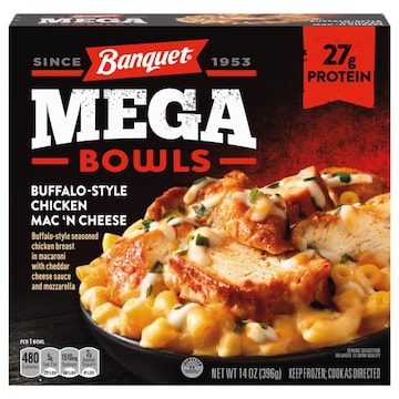 Banquet Mega Bowls Buffalo-Style Chicken Mac 'N Cheese