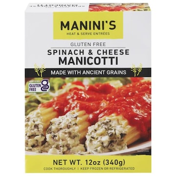 Manini's Manicotti, Spinach & Cheese