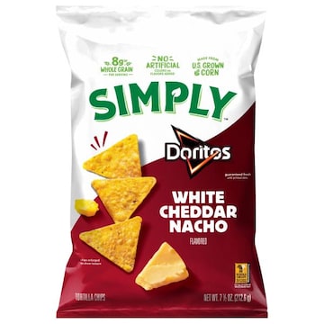 Doritos Simply White Cheddar Nacho Flavored Tortilla Chips