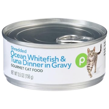 Publix Shredded Ocean Whitefish & Tuna Dinner in Gravy Cat Food