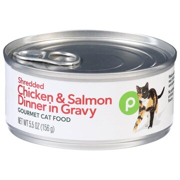 Publix Shredded Chicken & Salmon Dinner in Gravy Cat Food