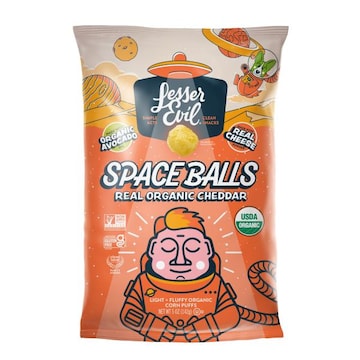 LesserEvil Space Balls, Real Cheese 5 oz