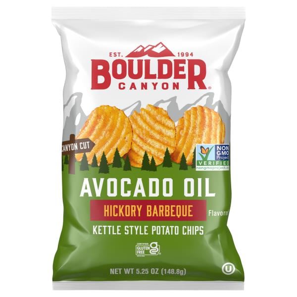 Boulder Canyon Avocado Oil Kettle Style Hickory Barbecue Flavored