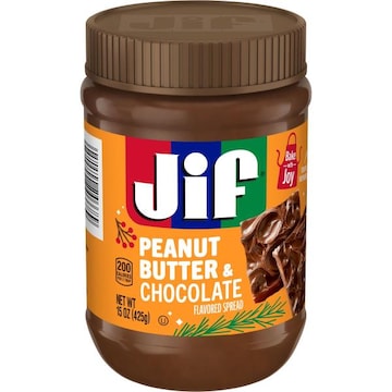 JIF Peanut Butter & Chocolate Flavored Spread, Holiday Edition