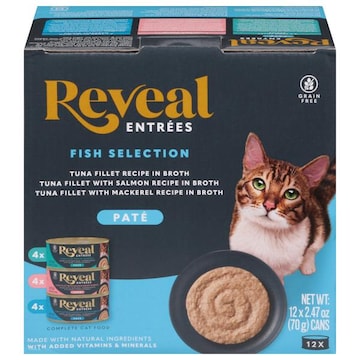 Reveal Complete Pate Fish Selection Cat Food