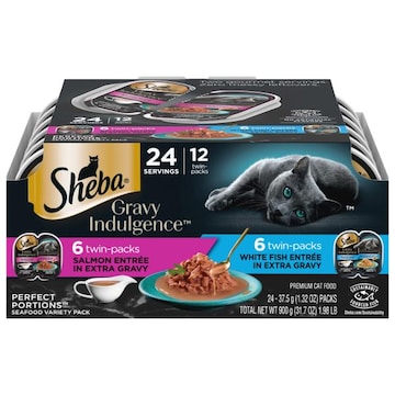 Sheba Perfect Portions Variety Pack Premium Seafood Cat Food