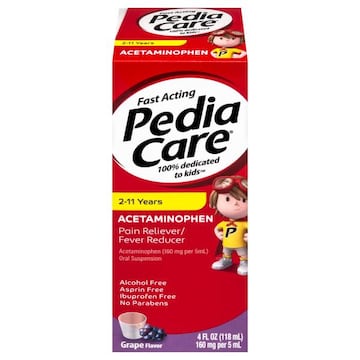 PediaCare Grape Flavor 160 mg 2-11 Years Acetaminophen