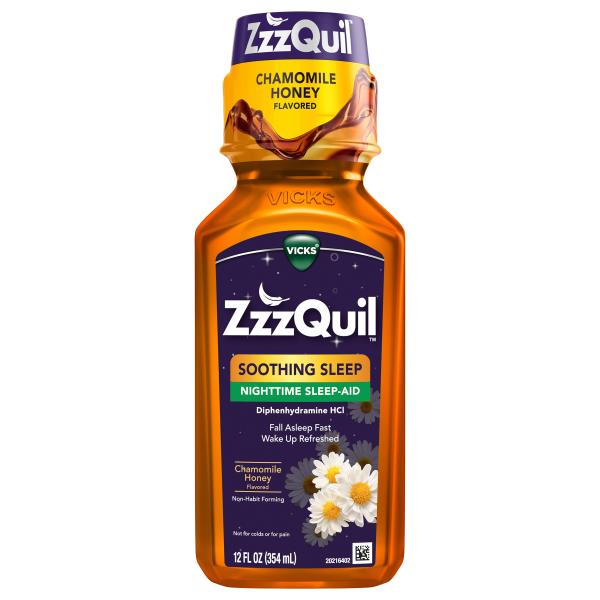 Vicks ZzzQuil Nighttime Sleep-Aid Chamomile Honey Flavored