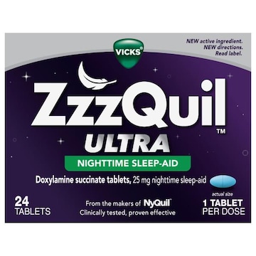 Vicks ZzzQuil Ultra Tablets 25 mg Nighttime Sleep-Aid