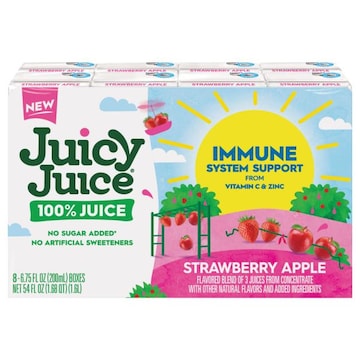 Juicy Juice No Sugar Added Strawberry Apple Juice