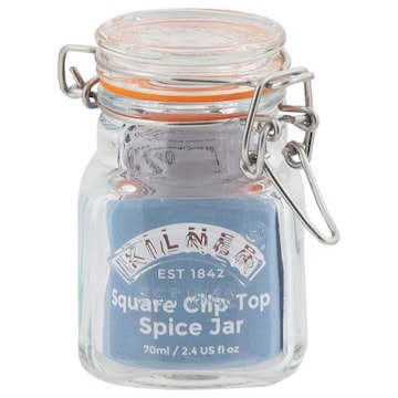 Kilner 2.4 Ounce Square Clip Top Spice Jar