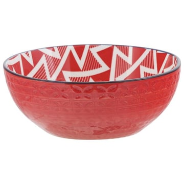 Publix Birgit Bowl, Zing Zag, Red, 23 Ounce, 6 Inch